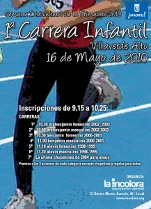 I Carrera Infantil Villaverde Alto, 16 de Mayo de 2010