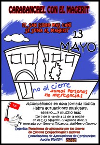 ACTO LUDICO-FESTIVO DE APOYO A LA LUCHA DE L@S AFECTADOS POR EL CIERRE DE LOS CENTROS OCUPACIONALES  Y DE M