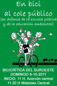 En bici al cole público