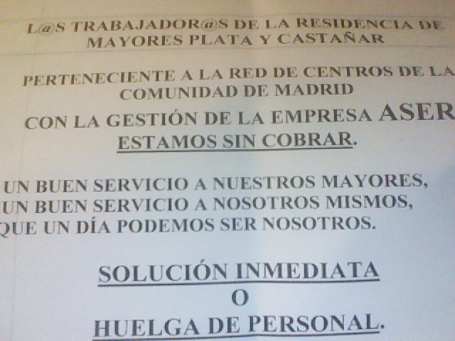 Trabajadores sin cobrar