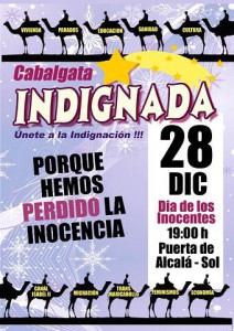 28 DE DICIEMBRE, CABALGATA INDIGNADA