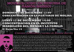 Nueva concentración en memoria de Ramón Barrios