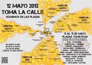 Rutas de las marchas del sábado 12 de mayo